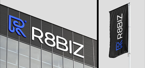 R8BIZ的品牌設(shè)計(jì)中的標(biāo)識(shí)